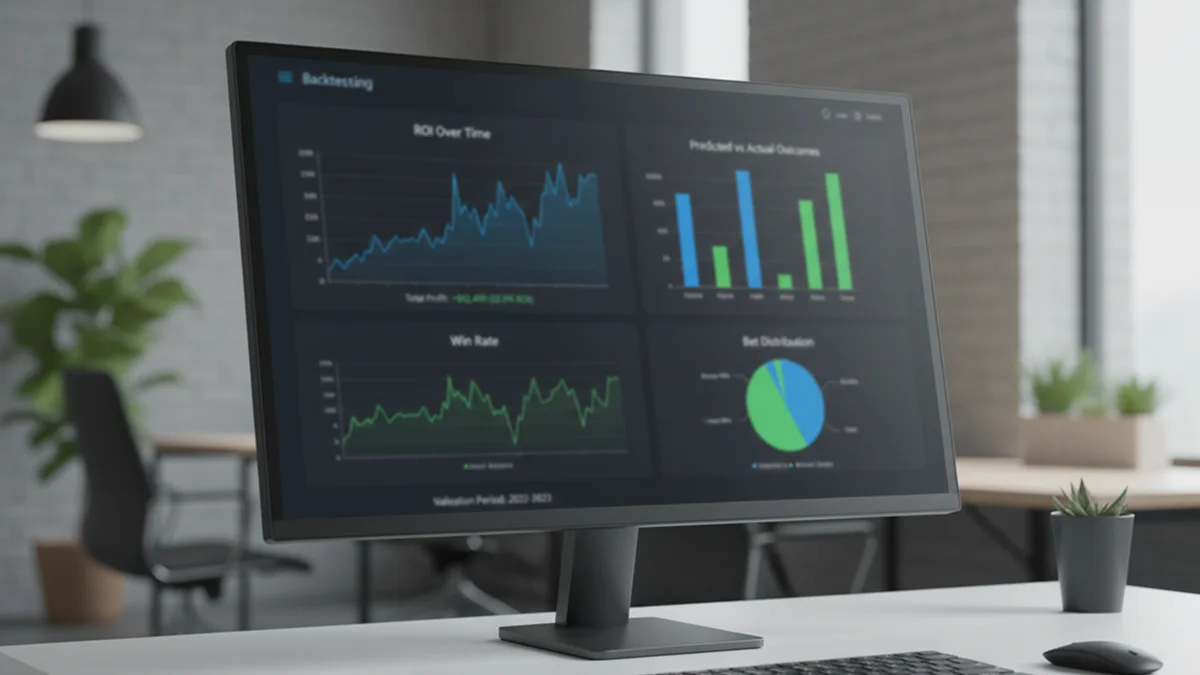 Graphiques montrant les résultats de backtesting d'un modèle prédictif