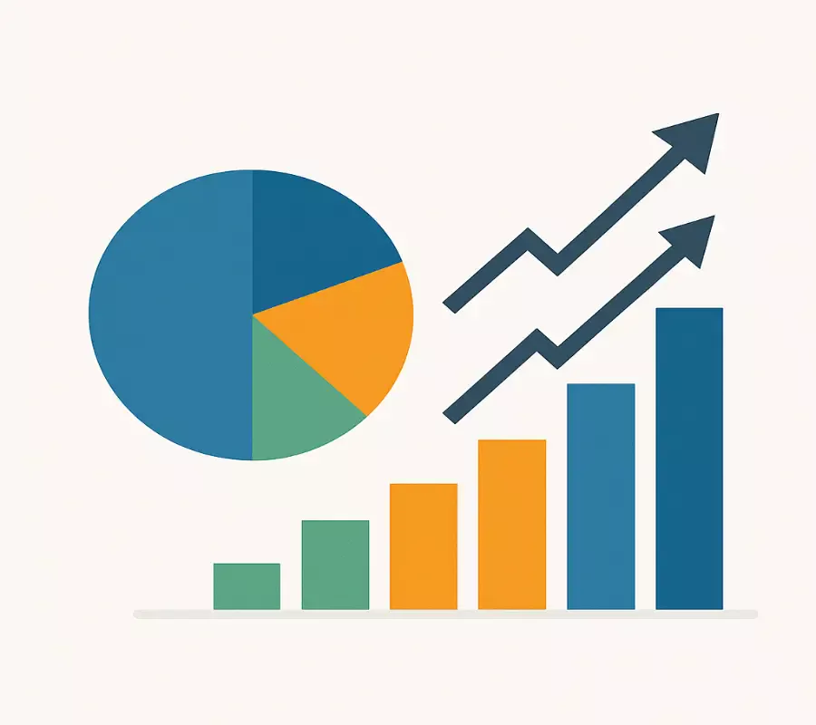 Diagramme professionnel de la stratégie de gestion de bankroll en trois parties