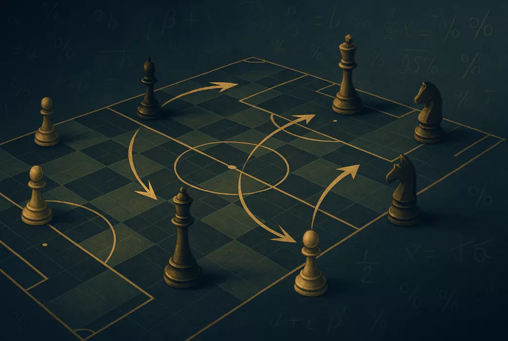 Stratégie de paris illustrée avec échecs et football