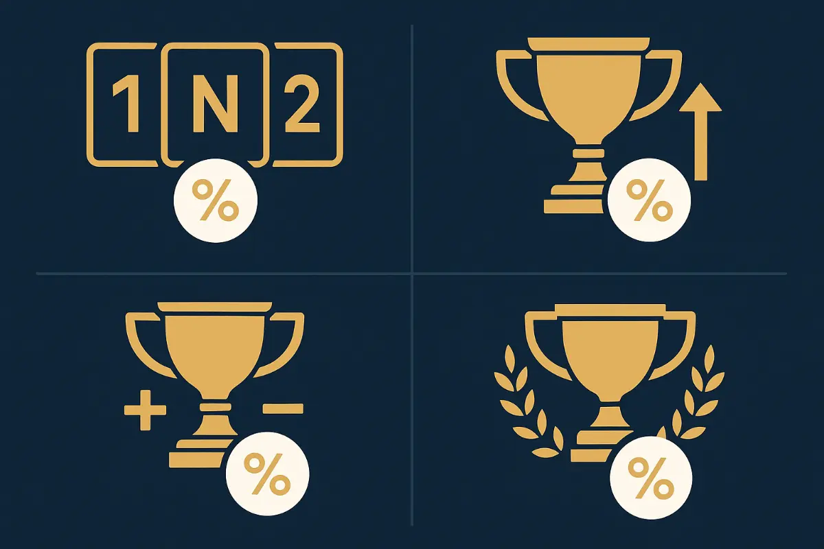 Infographie des types de paris sur les coupes